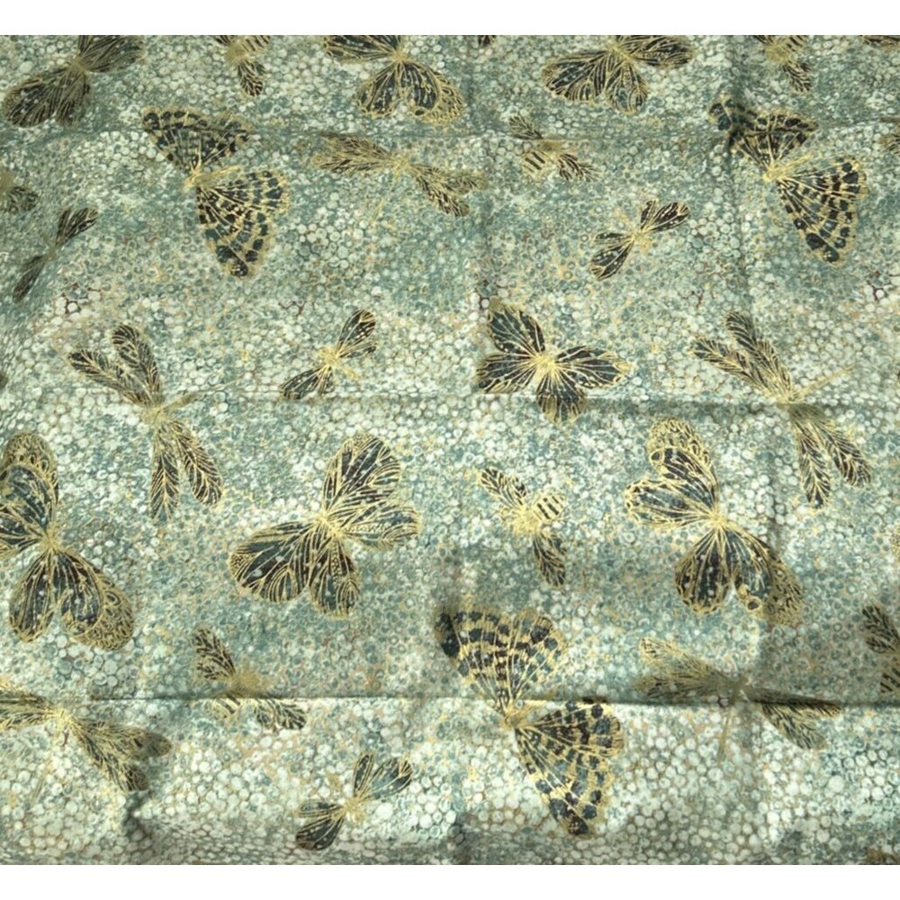 Northcott Deborah Edwards Flight of Fancy Butterfly Cotton Quilting Fabric 1/2 Y
